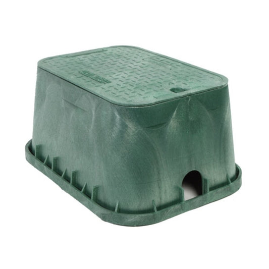 Carson Spec Valve Box Rectangle 12 in. x 20 in. x 12 in.H Green Box/Green Lid Overlapping ICV w/Bolt
