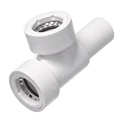 HydroRain  PVCL-444-010 Manifold Tee White PVC 1 in. Spigot x Socket