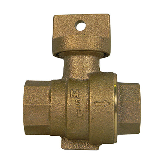 5131-269  McDonald Curb Stop And Waste Lead Free Valve 1 in.