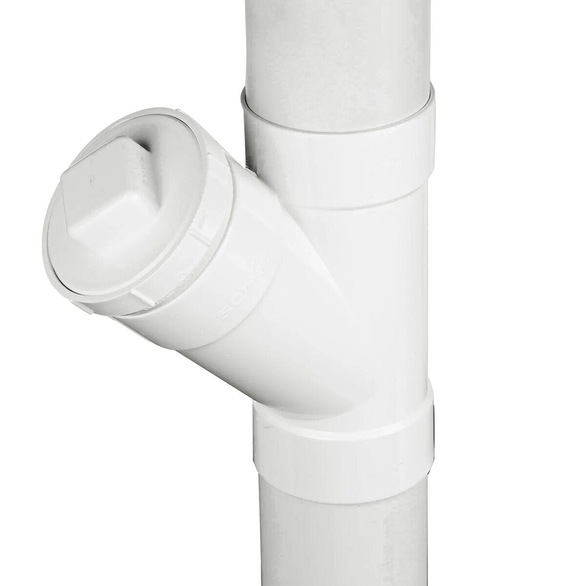 41P8  -NDS PVC S&D Cleanout Plug MPT White 4 in.