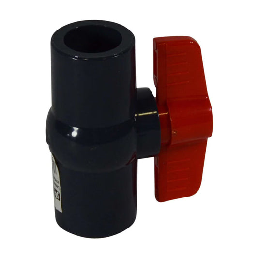 NDS Gray MIP Ball Valve Slip x Slip 150 PSI 1/2 in. Sch 40 PVC E1610-05