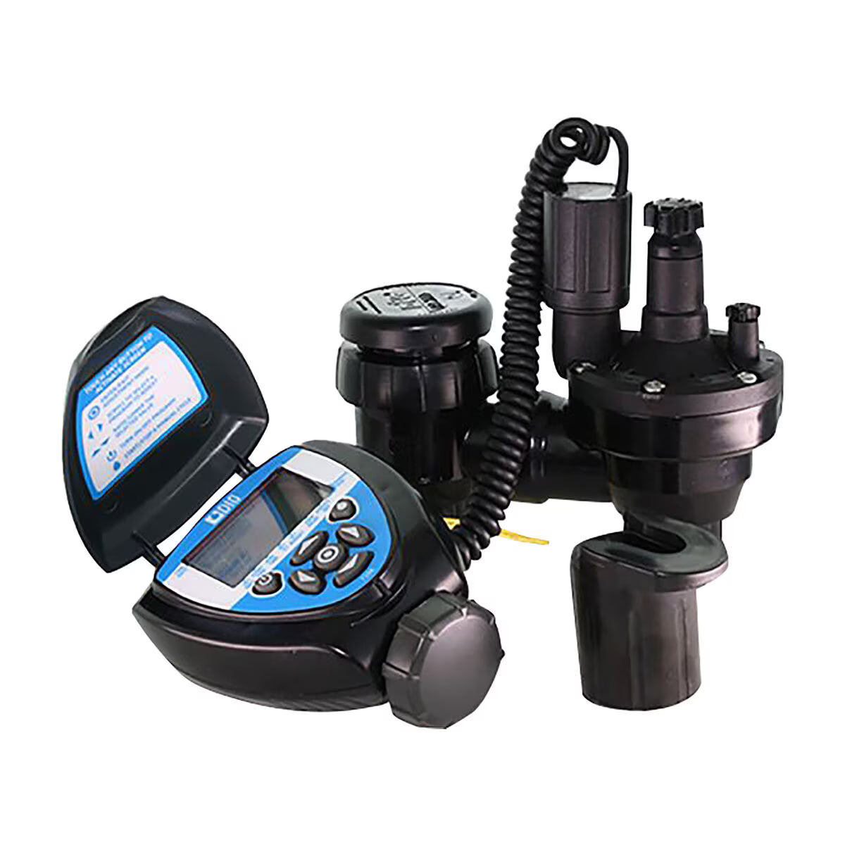 DIG In-Line Battery Operated Valve 710AP High Impact Plastic 1/4 in. Two-Wire DC Latching Male