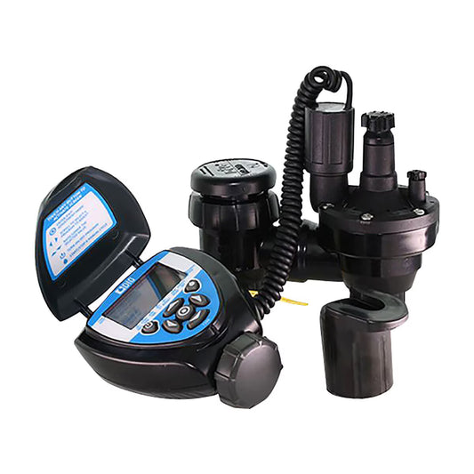 DIG In-Line Battery Operated Valve 710AP High Impact Plastic 1/4 in. Two-Wire DC Latching Male