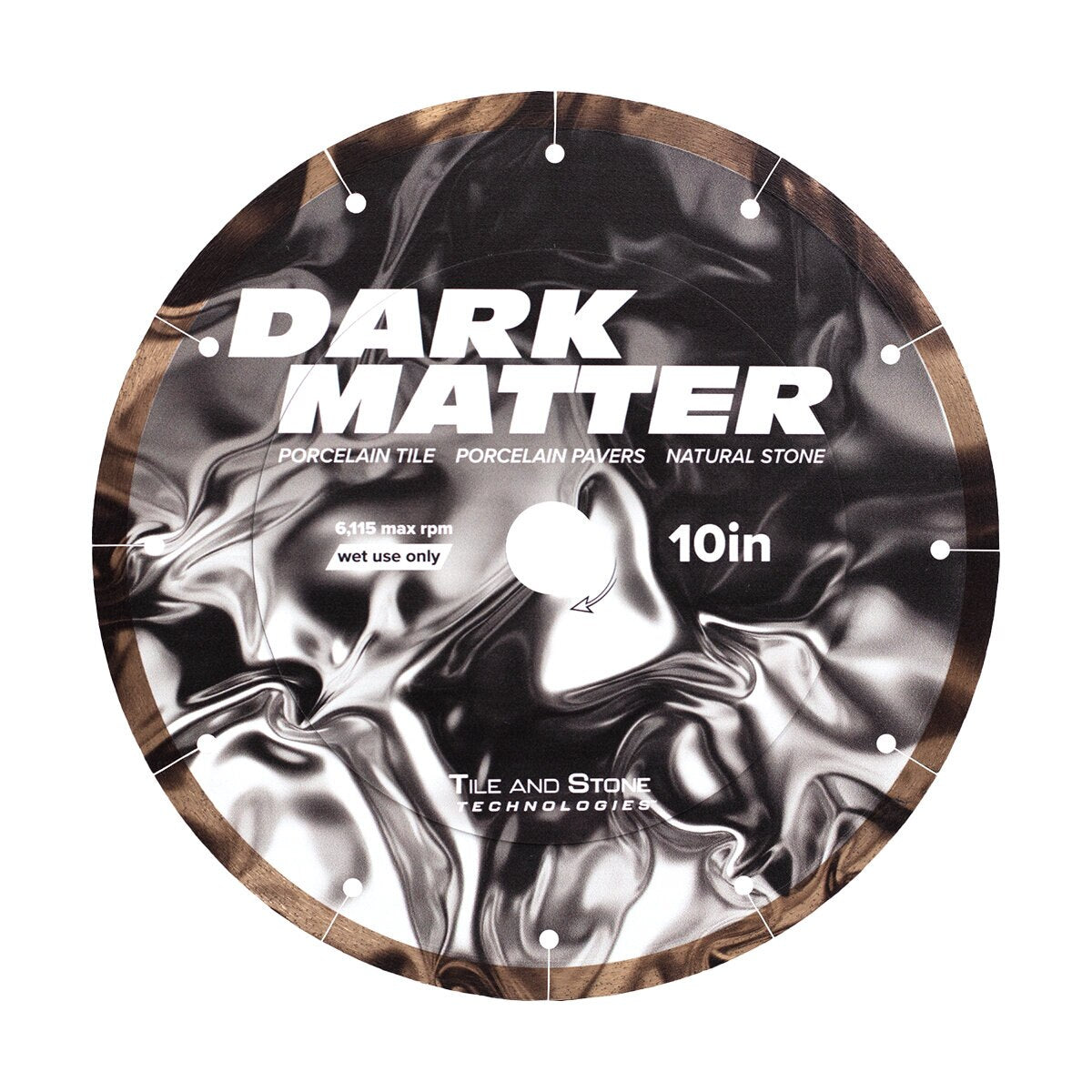 Tile and Stone Technologies 7 in. Wet-Cut Dark Matter Solid Rim Blade