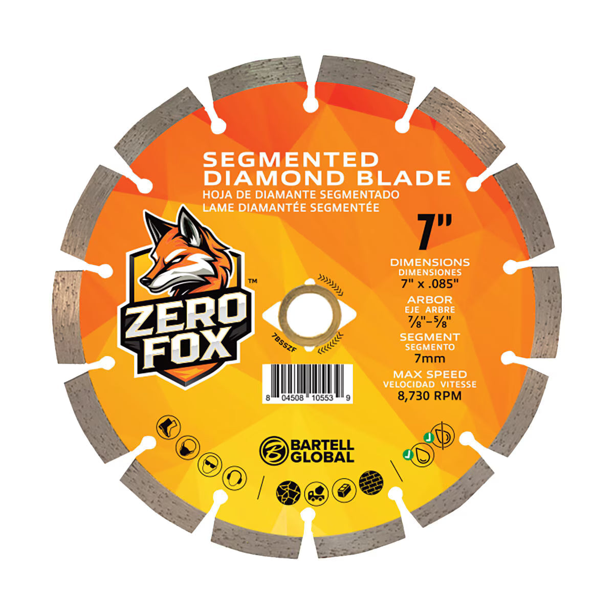 Zero Fox 7 in. All-Purpose Diamond Blade