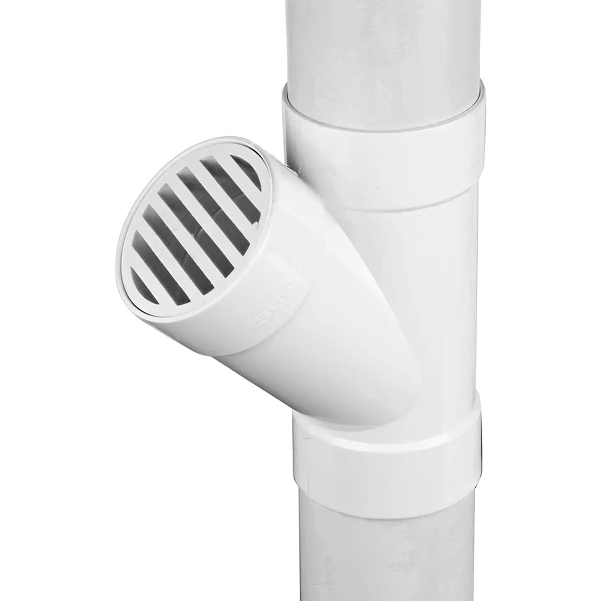 4P08  NDS PVC S&D 45 Deg. Wye HUB x HUB x HUB White 4 in.