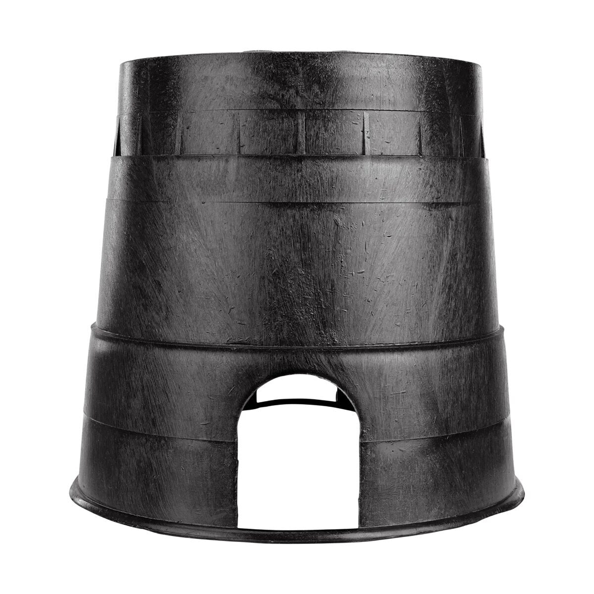 NDS Residential Valve Box Oval 8 in. x 12 in. x 10 in.H Black Box Box/Green Lid Drop-in CV