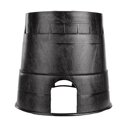 NDS Residential Valve Box Oval 8 in. x 12 in. x 10 in.H Black Box Box/Green Lid Drop-in CV