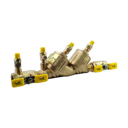 4A104A2F  Apollo 4A Double Check Valve Assembly 3/4 in. Bronze w/ Ball Valves |