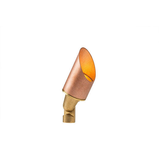FX Luminaire NR ZDC Copper Long Shroud LED Up Light 9.1W 2700K NRZDCLSCU 11-15V