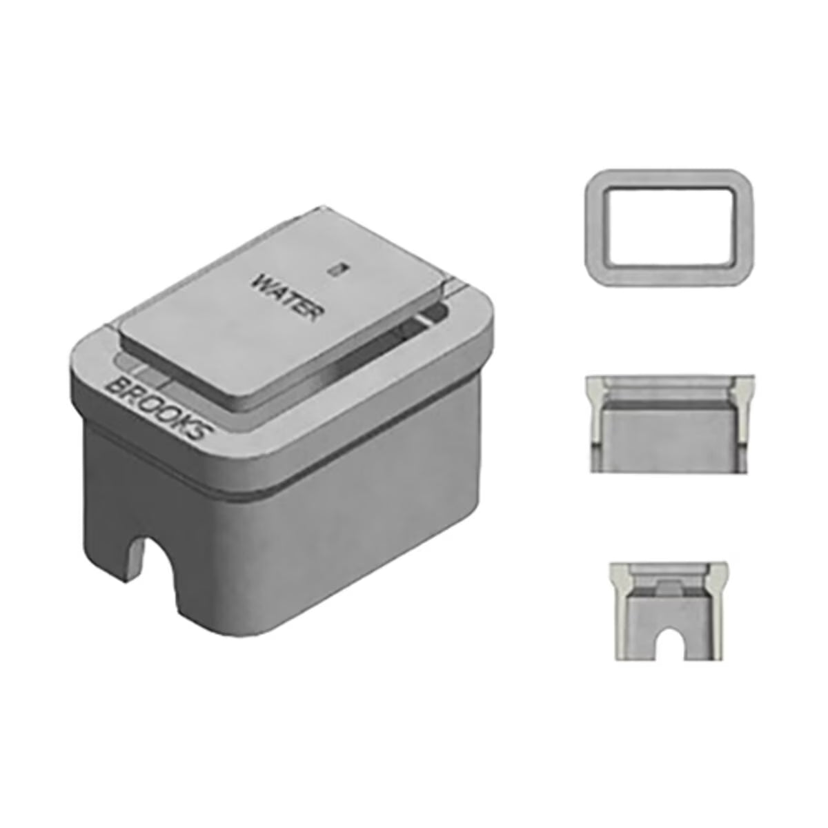 Brooks No. 3 Standard Concrete Box with Poly Coating 66 lb. 16 in. x 9-1/2 in.