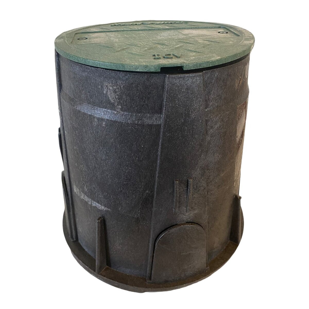 Rain Bird Valve Box Round 7 in. Black Box/Green Lid Overlapping VB Specification Series