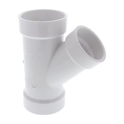 K091050  Nibco 4810-4 Wye Sch 40 PVC 45-Degree