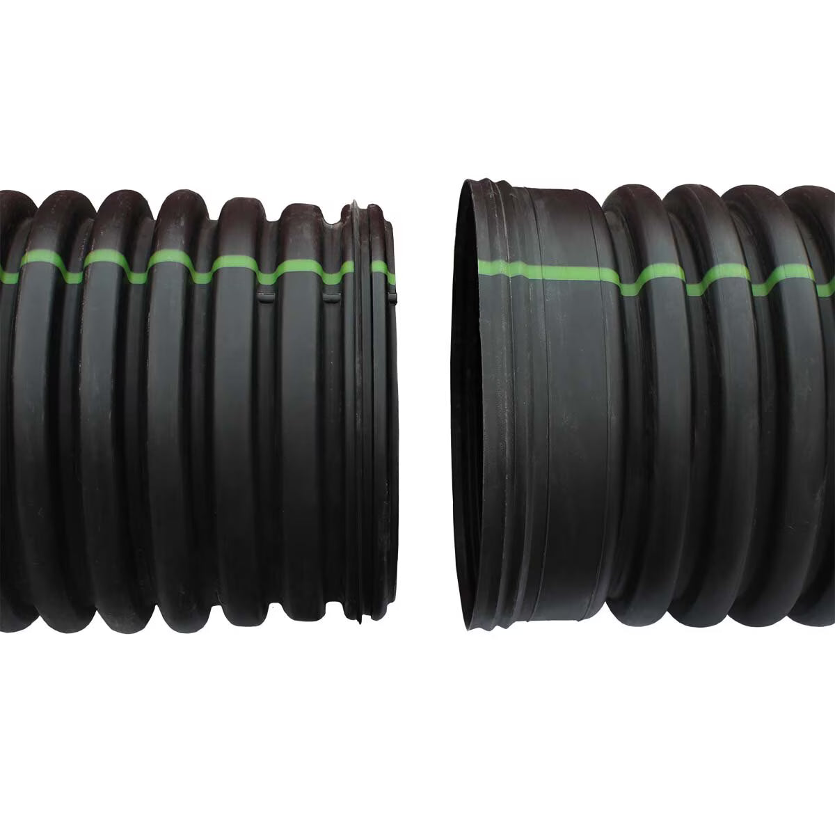 ADS Drain Pipe Dual Wall N-12 PL Solid 10 in. x 20 ft. L