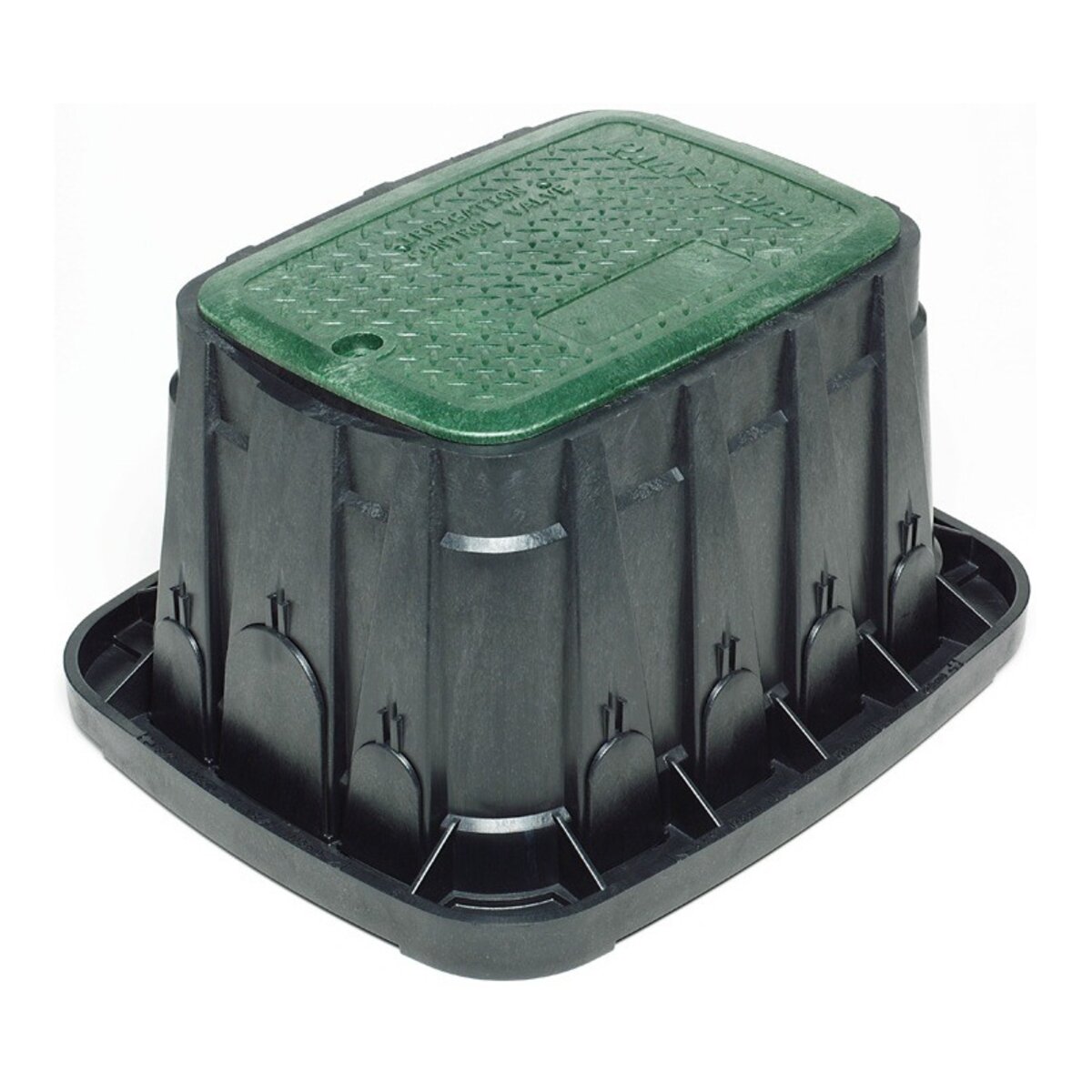 Rain Bird Valve Box Rectangle 20 in. x 26 in. x 12 in.H Black Box/Green Lid Overlapping VB Specification Series