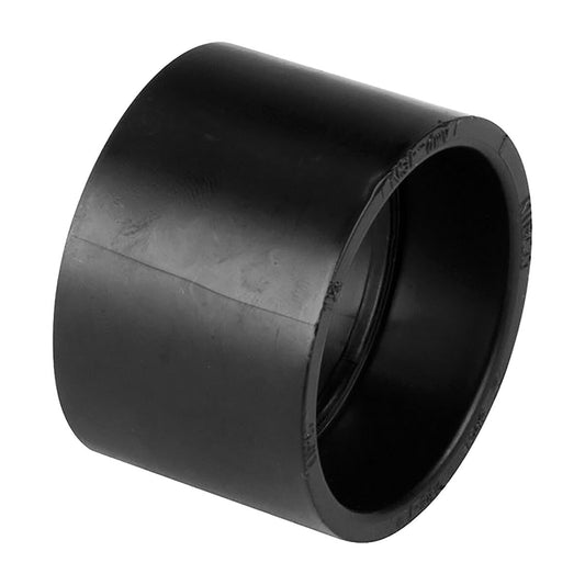 Nibco DWV Coupling Black ABS 3 in. Hub x Hub