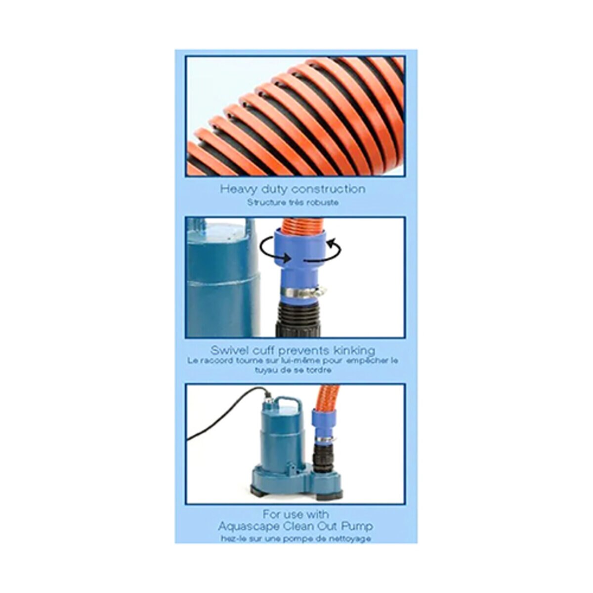 Aquascape  48019-AQ   Cleanout Pump Discharge Hose 50 ft.