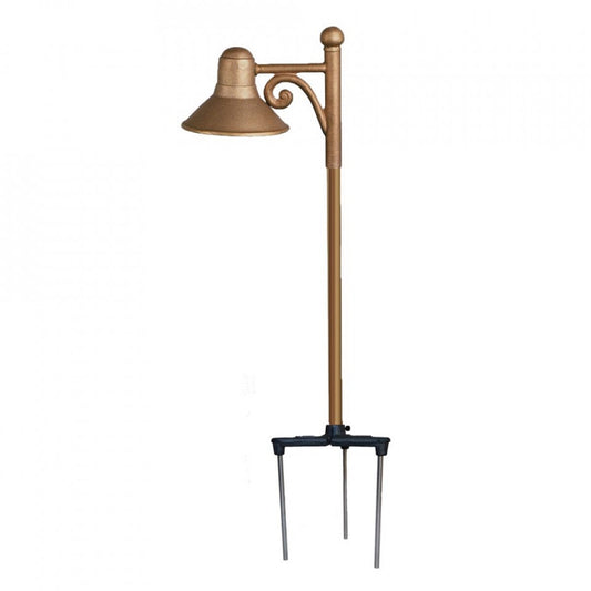 CAST-CSA1CB- Savannah Area/Path Light Copper & Brass Housing Solid Bronze Finish 2.5W S8 LED