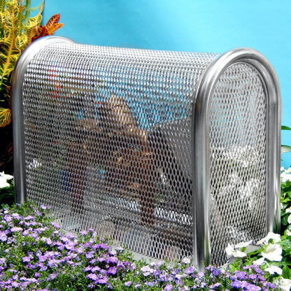 Coast GuardShack 304 Stainless Steel Enclosure (10"W x 24"H x22"L) - Lift off model - Powdercoated Silver