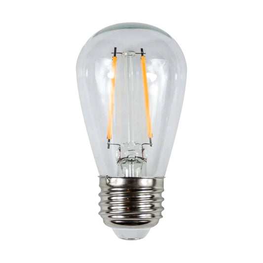 Brilliance S14 Edge Filament LED Lamp Clear 3.5W 2700K 110-130 VAC