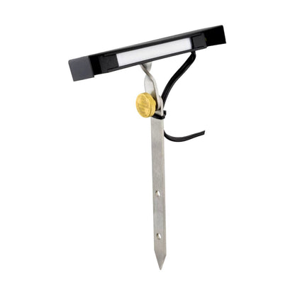 Brilliance-TEE-WALL-3000-BR- Wall Washer T Ground Spike w/ Copper Light Bar Shield & Integrated 3000K Light Bar