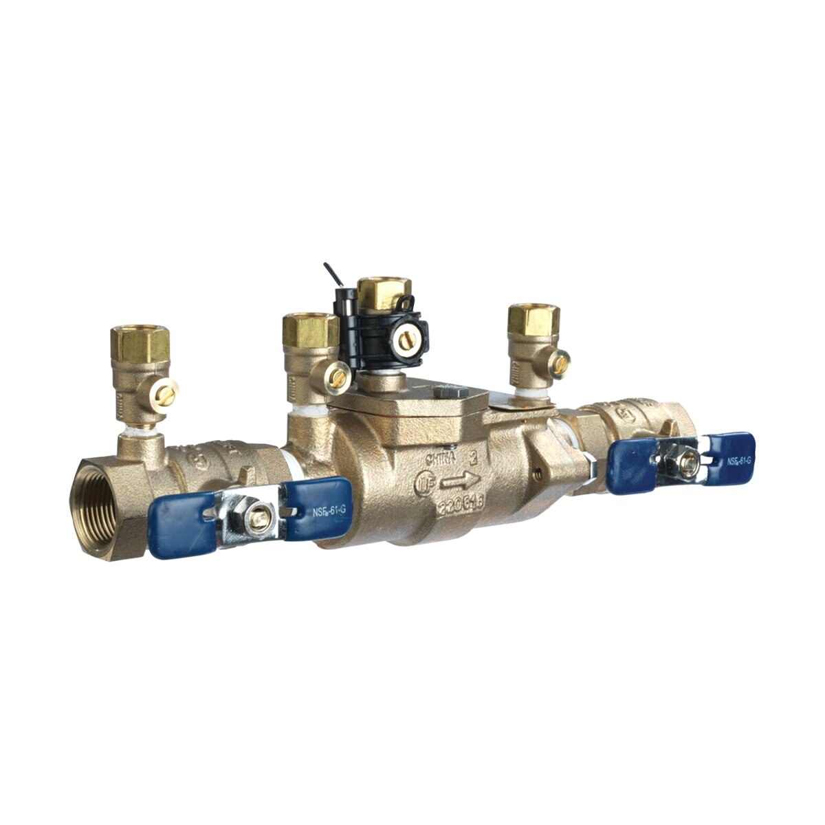 FEBCO 850 Double Check Assembly w/ Ball Valves 3/4 in. Bronze w/ Freeze Sensing Capability (Sensing Upgrade Kit Sold Separately) | T1112