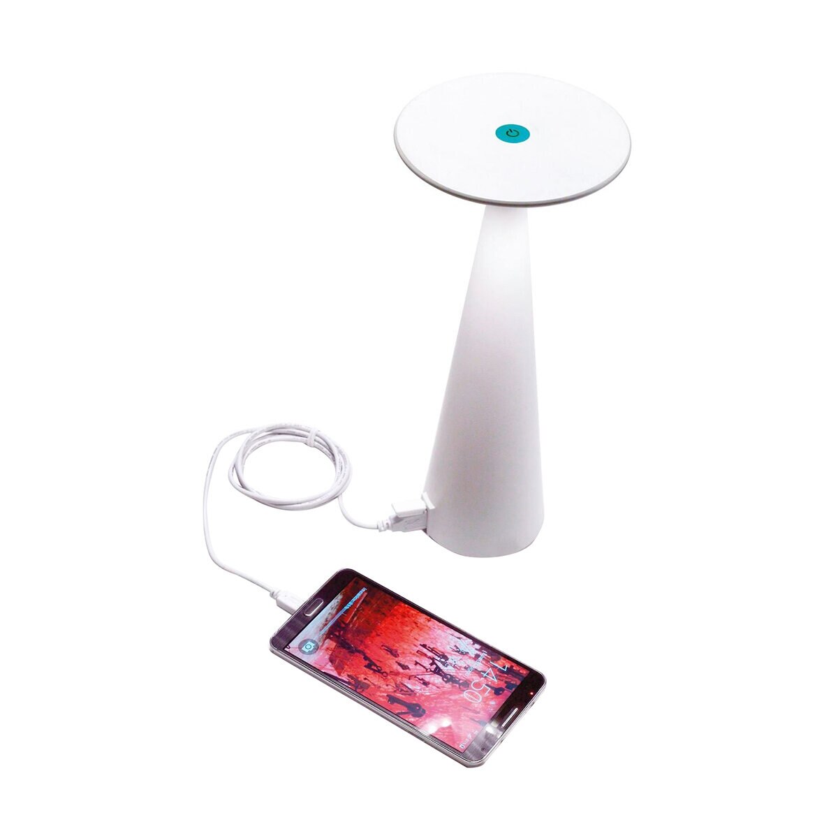 Zafferano LD0610B3 Dama Table Lamp - White