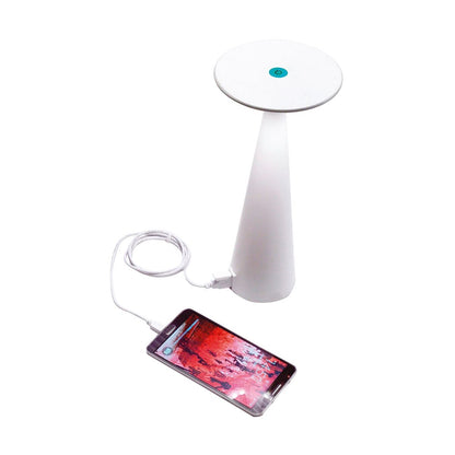 Zafferano LD0610B3 Dama Table Lamp - White