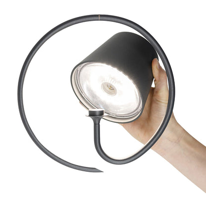 Zafferano LD0689N4 Polinda Pro Wall Lamp w/ Mounting Hook - Dark Gray