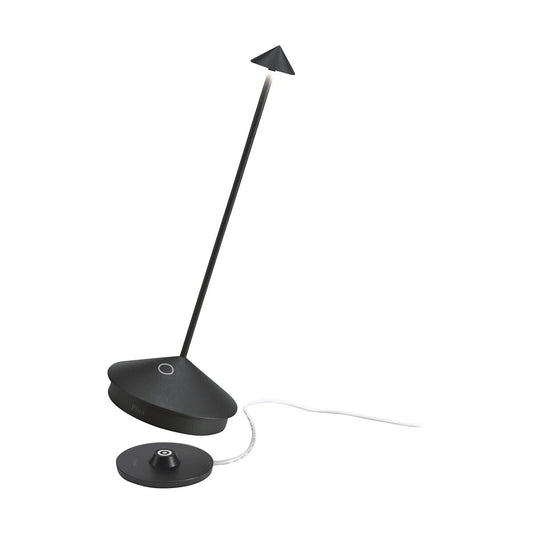 Zafferano LD0650D4 Pina Pro Table Lamp - Black