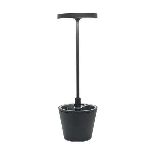 Zafferano LD0420N4 Polinda Pro Upside Down Mini Table Lamp - Dark Gray