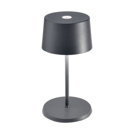 Zafferano LD0860N4 Olivia Pro Mini Table Lamp - Dark Gray