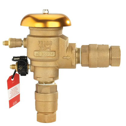 FEBCO 765 Pressure Vacuum Breaker w/ Ball Valves 1-1/4 in. Bronze w/ Freeze Sensing Capability (Sensing Upgrade Kit Sold Separately) | T765FBV