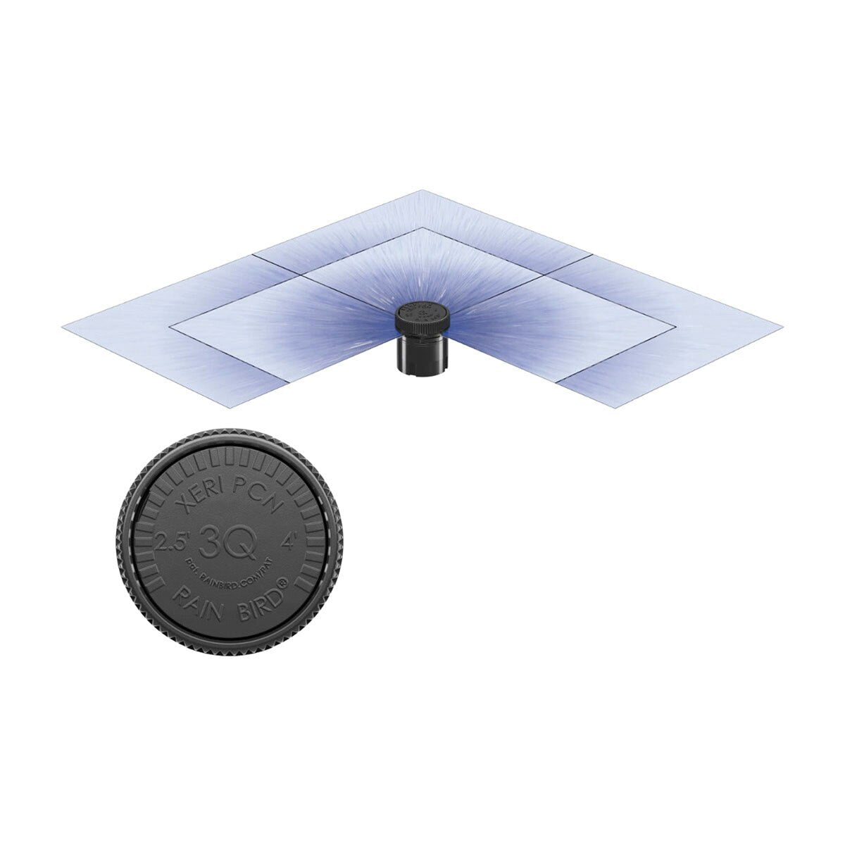 Rain Bird SQ Series Nozzle Radius Three Quarter Square Pattern 2.5 ft. - 4 ft. 90 Degree