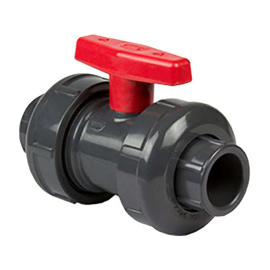 Spears True Union 2000 Standard Retrofit PVC Ball Valve 1-1/4 in. Socket x FIPT w/ EPDM O-Rings