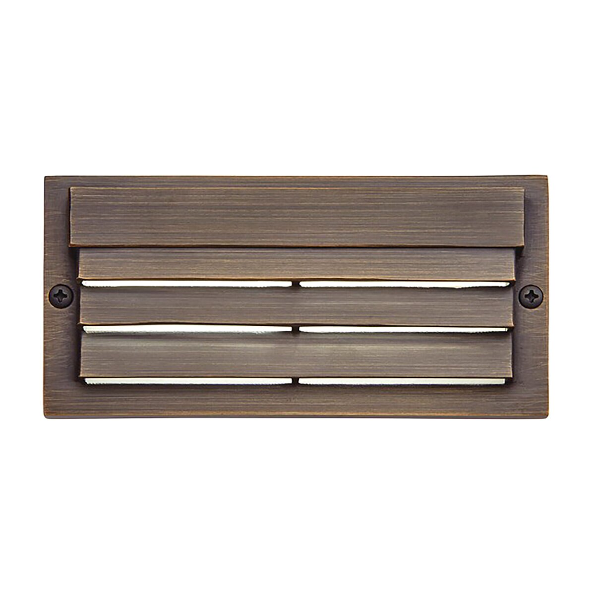 Kichler 16171CBR27 Surface-Mount Louvered CBR Centennial Brass Finish 7 Lumens 2700K LED