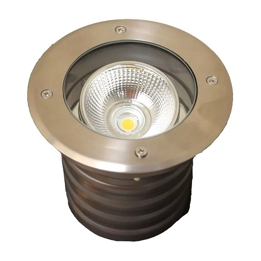 SRUL8-Recessed Up Light 8W+B19:B30t, 12V-15V 35 Degree With Tilt Angle Adjustment