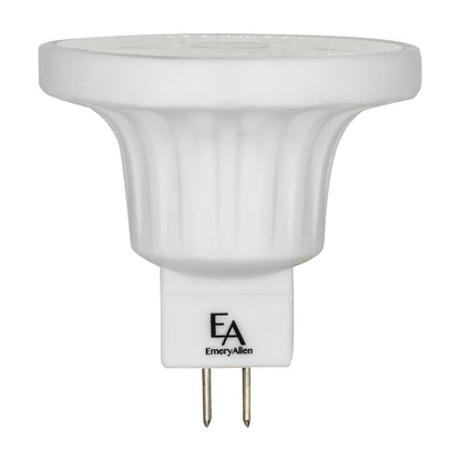 EA-MR16-3W-120D-3090-D  EmeryAllen MR16 LED Lamp 3W 3000K Dimmable Warm White Bi-Pin 120 Degree Beam Angle, 318 Lumens, 36,000 Hours Lifespan, 12V