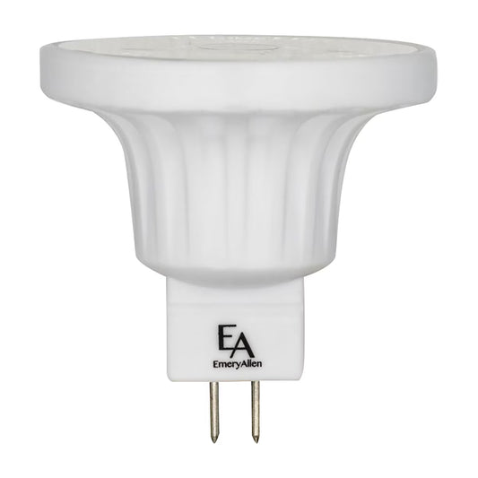 EmeryAllen MR16 LED Lamp 5W 3000K Warm White, 60 Degree Beam Angle, Dimmable Bi-Pin Base, 507 Lumens, 12V
