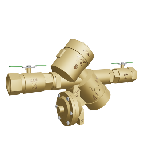Zurn Wilkins 975XL2 Reduced Pressure Principle Assembly with Ball Valves - Lead Free