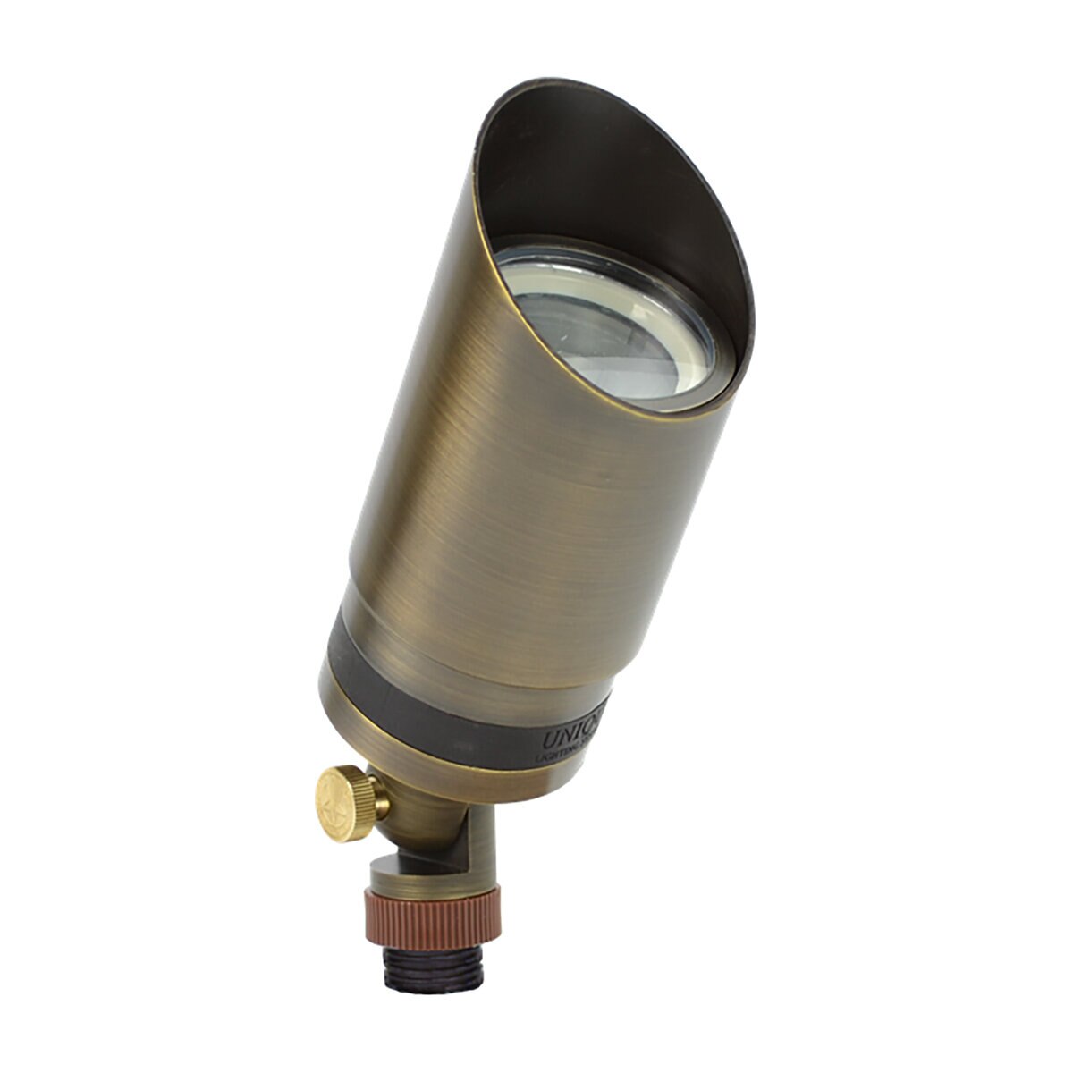 Unique REM-RCSOWF INSPIRA Rembrandt Up Light Weathered Brass with 60 Deg. RGB CCT LED