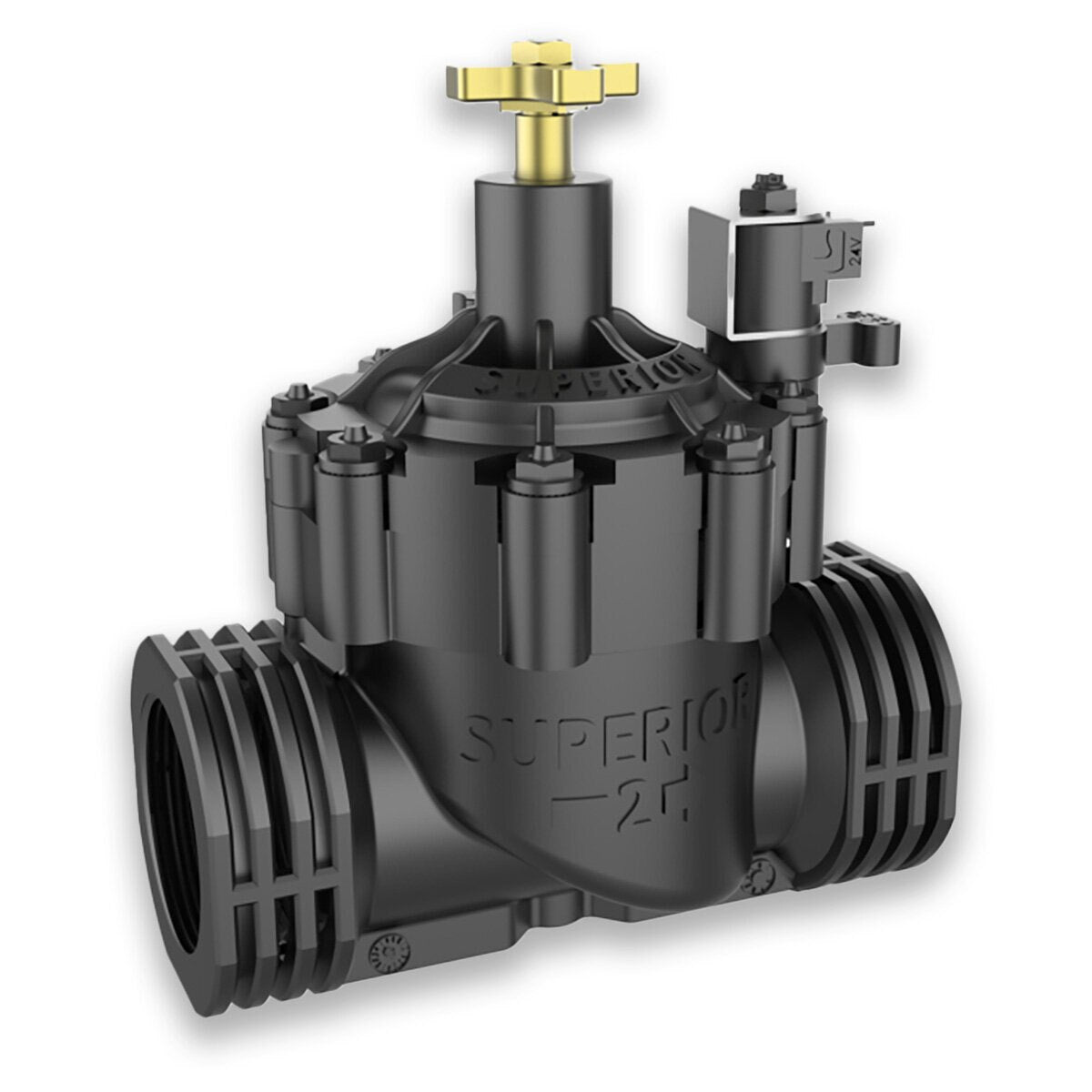 SPV Irrigation Valve w/ Reclaim Water Purple Cross Handle 1-1/2 in. Plastic