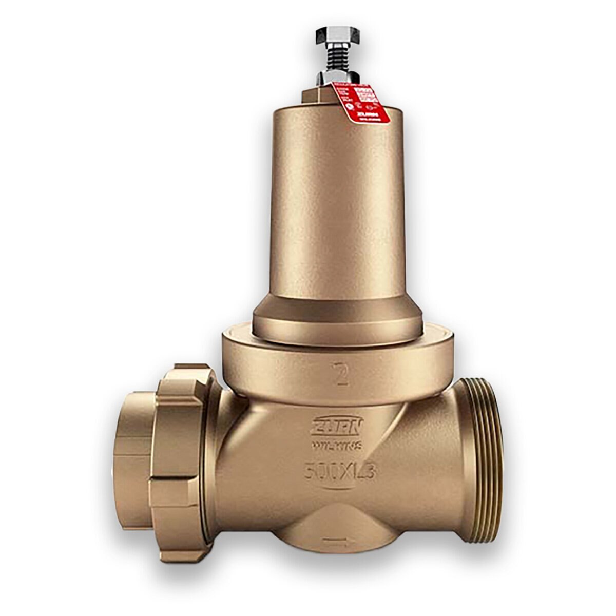 Wilkins 500XL3 Pressure Reducing Valve, Lead Free 1 in. FNPT Union x FNPT, Hi Pressure 75-125 psi, Field Set