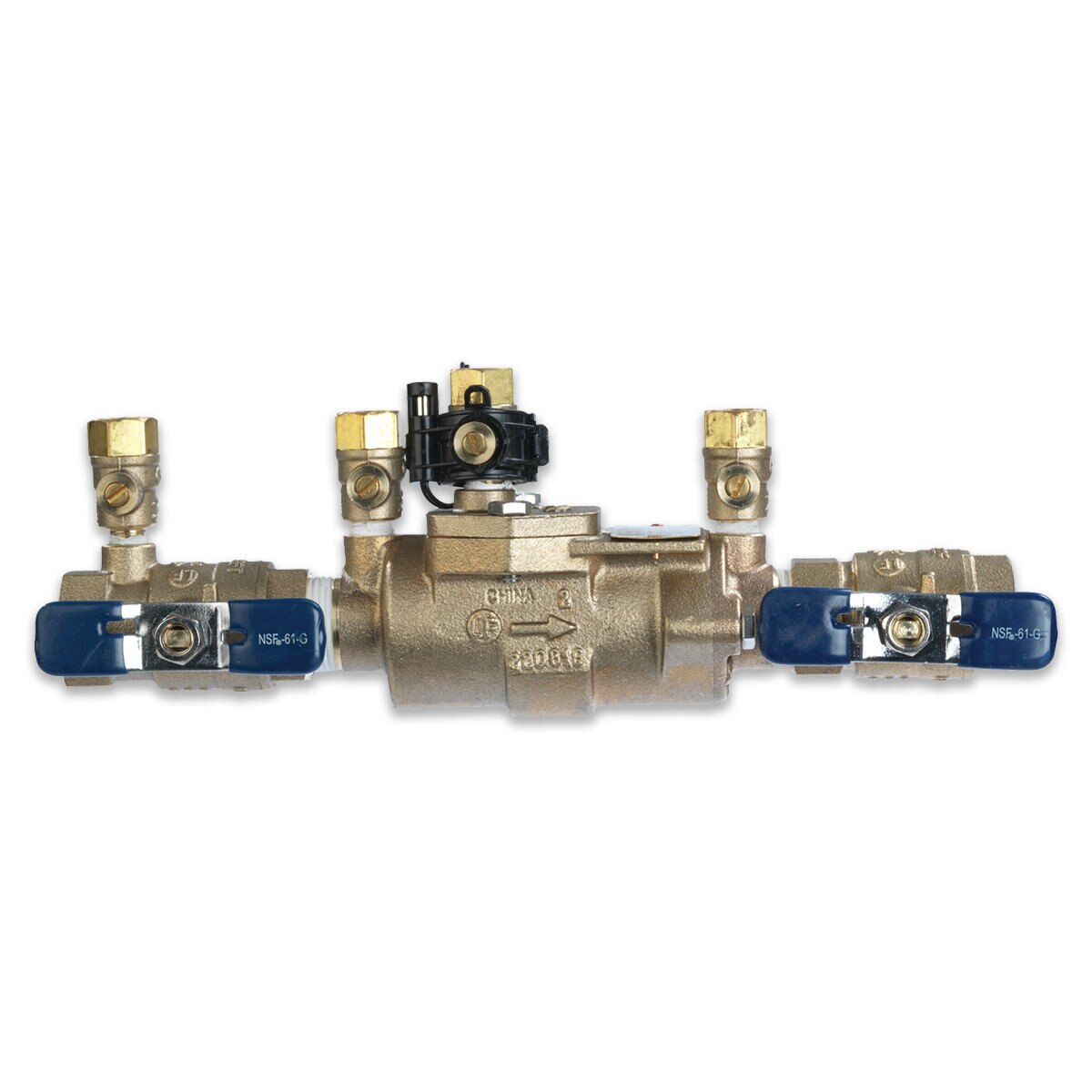 FEBCO 850 Double Check Assembly w/ Ball Valves 3/4 in. Bronze w/ Freeze Sensing Capability (Sensing Upgrade Kit Sold Separately) | T1112