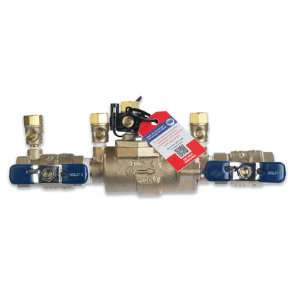 FEBCO LF850 Double Check Assembly w/ Ball Valves 3/4 in. Lead Free Bronze w/ Freeze Sensing Capability (Sensing Upgrade Kit Sold Separately) | T683039