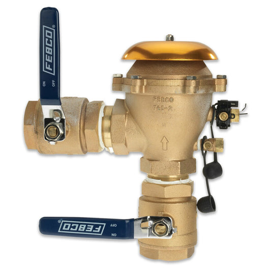 FEBCO 765 Pressure Vacuum Breaker w/ Ball Valves 2 in. Bronze w/ Freeze Sensing Capability | T765HBV